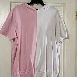 Hoodie Shirt PINKXWHITE
